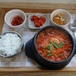 韓国料理 明洞 - 料理写真:スンドゥブ鍋セット