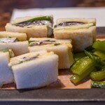 いたる - 2024.6 しめ鯖サンド（1,100円）