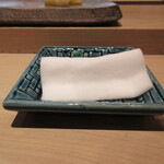 菊鮨 - 指拭き