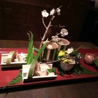燈々庵 - 前菜・・・早春花見月旬菜各種盛り込み
                