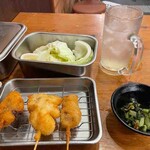 日本一の串かつ 横綱 - カレー、エリンギ、串かつ(牛)