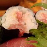 柳寿司 - 葱とろ巻き