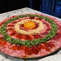 Matsusaka beef YAKINIKU THE SEJONG GEMS名駅店 - 牛刺し3種の食べ比べ (サーロイン・ランプ・イチボ)