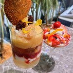 INXX CAFE - ■桃パフェ【白色和桃子凉糕】(2024年7月1日～)
■ガスパチョのパフェ(6月15日、16日限定)