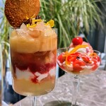 INXX CAFE - ■桃パフェ【白色和桃子凉糕】(2024年7月1日～)
■ガスパチョのパフェ(6月15日、16日限定)