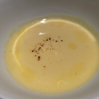シノワ 銀座店 - ①とうもろこしの冷製ポタージュ990円