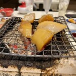 炭焼き 昼夜ん - ホタテの羊羹漬け。これも美味かった