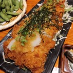 個室 串天 鮮魚 二十四区 - 大きなタラのフライ