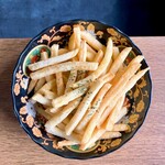 フライドポテト バター醤油