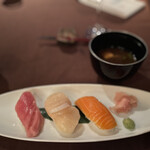 オリカ - お寿司までの、ご配慮メニュー笑　　年配の、方々が多いけど、皆様完食できるのかな？