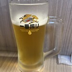 串かつ 千里 - 一番搾り飲みかけ
