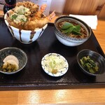 蕎麦 凜 - 海老天丼＋そばセット