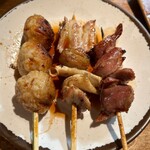 いせや - つくね、軟骨、砂肝