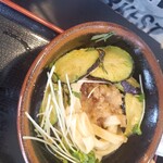 まさか - 奥様のぶっかけうどん揚げびたしのなすがたっぷり入ってました！