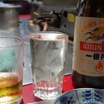 八起 - ビール二本から酒冷や・・・駆け付け三杯。w
