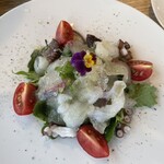 코메도코 식당 - 문어와 도미 카르파초?