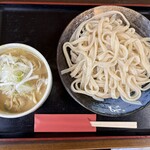 瑞生庵 - SNS見たと言えば頼める裏メニュー！カレー味の豆乳つけうどん！