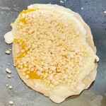 お好み焼き 鉄ちゃん - とん平焼きの生地はこんな感じ