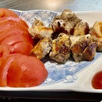 お好み焼き 鉄ちゃん - トンテキと散々迷ってジャークチキンにして正解ｗ