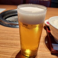 焼肉 しんうち 神楽坂 - ランチビール