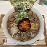 上方レインボー - 黒毛和牛そば大盛・夏トマトのセミドライ＋ショート海苔増し（2150円）