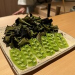 橦木町 しみず - 岩茸と雉子谷さんの涙豆