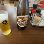 きらく亭 - ビール中瓶