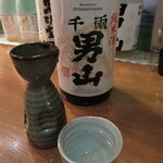 海鮮居酒屋山水 - 千両男山 純米酒 650円　(2024.4)