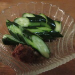 海鮮居酒屋山水 - みそきゅう 300円　(2024.4)