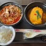 新美商店 - 担々麺(ご飯付き)＆天津飯