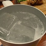 舟場 - レモンサワー　炭酸がはじける