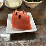 うまいものや - サービスのスイカ。