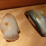 弁天山美家古寿司 - 北寄貝と小肌