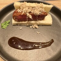 焼肉うしごろ 新宿三丁目店 - ヒレカツサンド×トリュフ