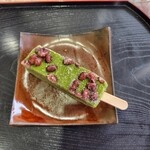 刀根菓子館 - 葛もちバー(かぶせ茶)
