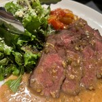 リオーネ - 牛カイノミのグリルステーキ ガーリックソース