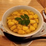 酒と飯 コメマル - とうもろこしの茶碗蒸し