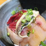 喫酒 フグさん - ミニのっけ丼 魚好きには堪りませんなぁwww