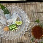 たつ福 - オコゼお造り