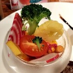山梨レストラン メリメロ - 生野菜サラダ