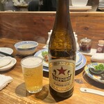 楽関記 - 赤星ラガー中瓶@650