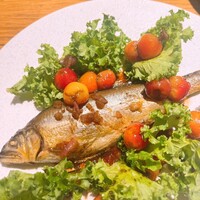 魚工房 としまや - あゆとさくらんぼ