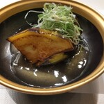 京懐石 美濃吉 - 賀茂茄子と九条葱のあんかけ