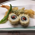 京懐石 美濃吉 そごう横浜店 - 鱧と海老の変わり揚げ