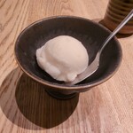 うなぎ四代目菊川 - 桃のシャーベット