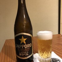炭焼うな富士 名駅店 - サッポロ黒ラベル：７５０円