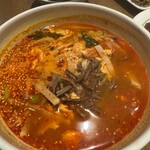 焼肉 鶯谷園 - ユッケジャンスープ