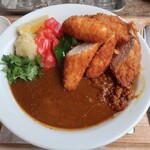 ブラウンオニオンカレーファクトリー - ・「2種のカレー ミックスカツ(¥1680)」