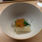 懐石料理 桝田 - 白ずいきと小芋