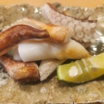 まるお - あおりいかげそ焼き